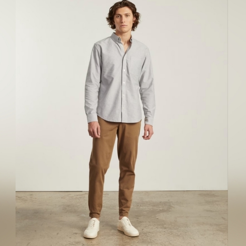 Everlane Mens Performance Traveler Chino Pants Stretch‎ Sz 33x32 Toasted Coconut
